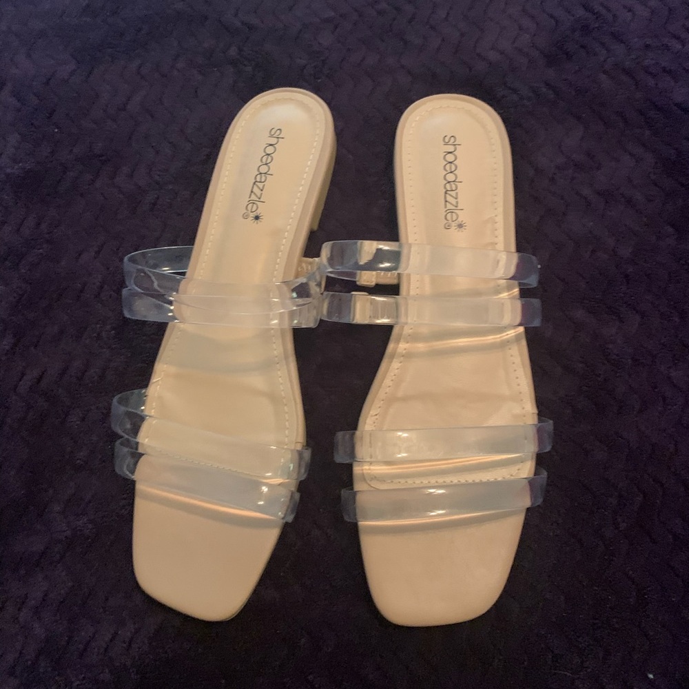 Clear sandals